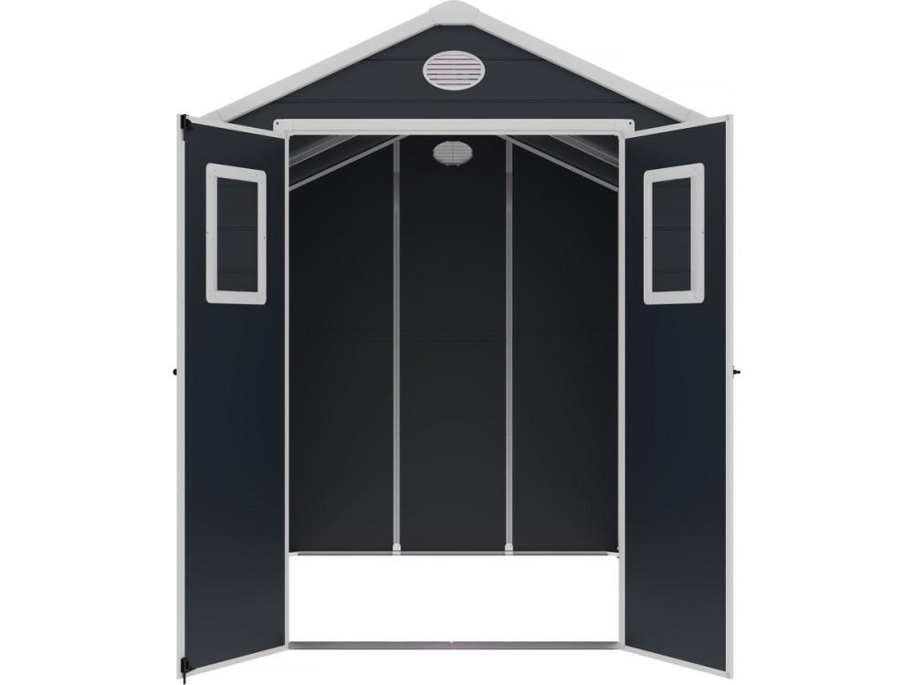 Texas resin garden shed - 5.23 m² - anchoring kit included - Anthracite