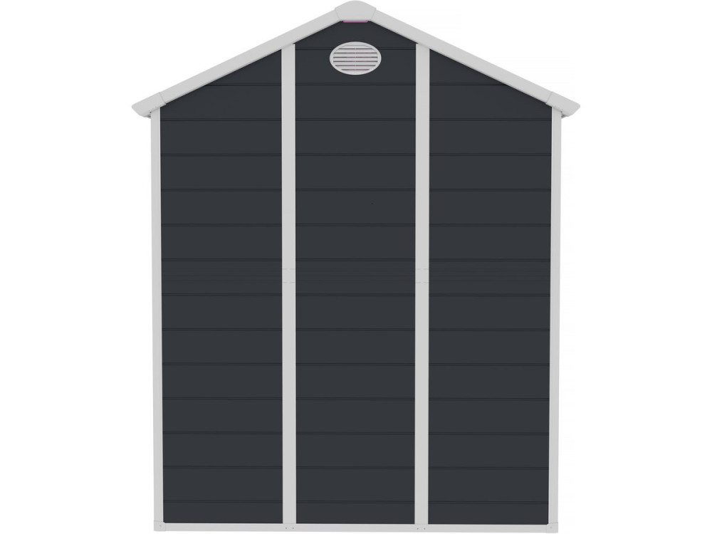Texas resin garden shed - 5.23 m² - anchoring kit included - Anthracite
