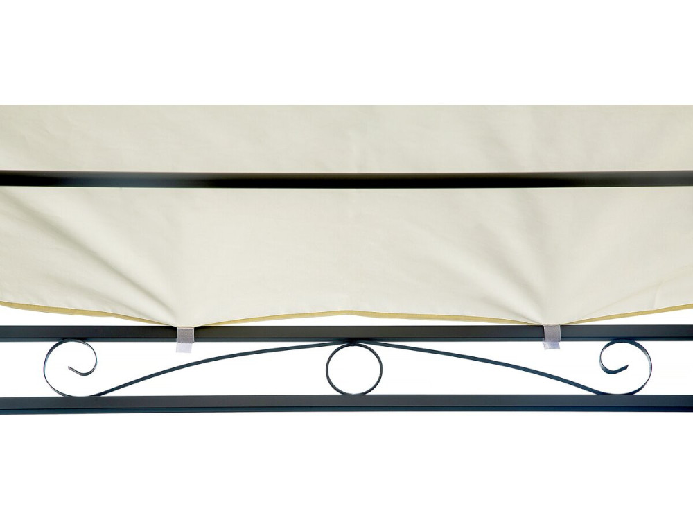 Sloping metal pergola - 3 x 2.5 m - Beige