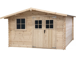 Wooden garden shed 14m² "Oz" - 388 x 298 x 225 cm - 28 mm