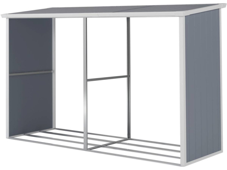 Alexandre" resin log cabin - 3.38 m² - 302 x 112 x 190 cm - Grey