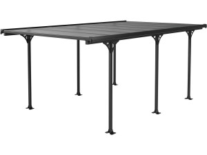 Outdoor Carport "Denver"- 5.02 x 3.13 x 2.05 m - Transparent / Black