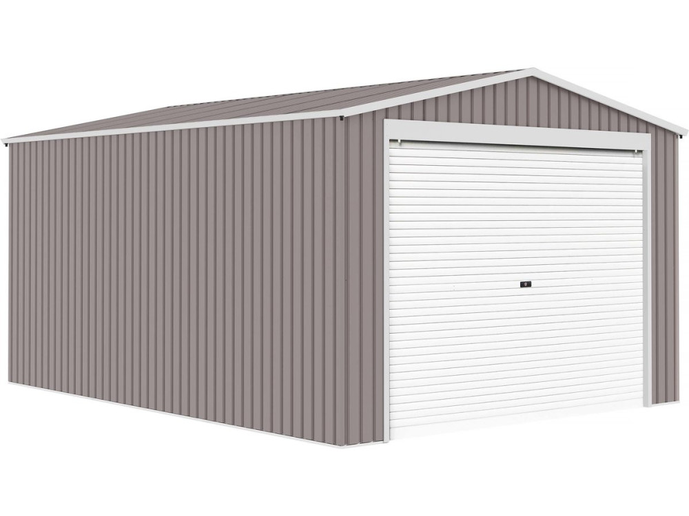 14' 5'' x 11' 2'' Metal Garage Shed - "Nevada"- with a rolling door -
