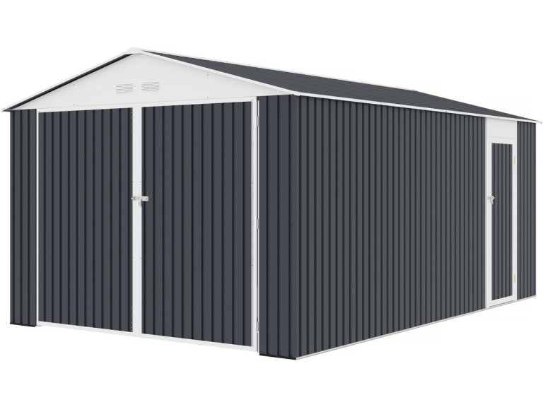 Houston metal garage 15.36 m² - Anthracite