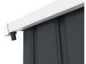 Gutter for metal garden shed from 2 to 6m2