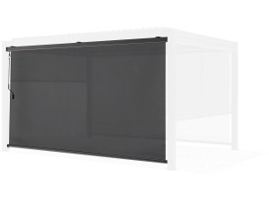 Bioclimatic pergola awning - 367 x 208 cm - Anthracite grey