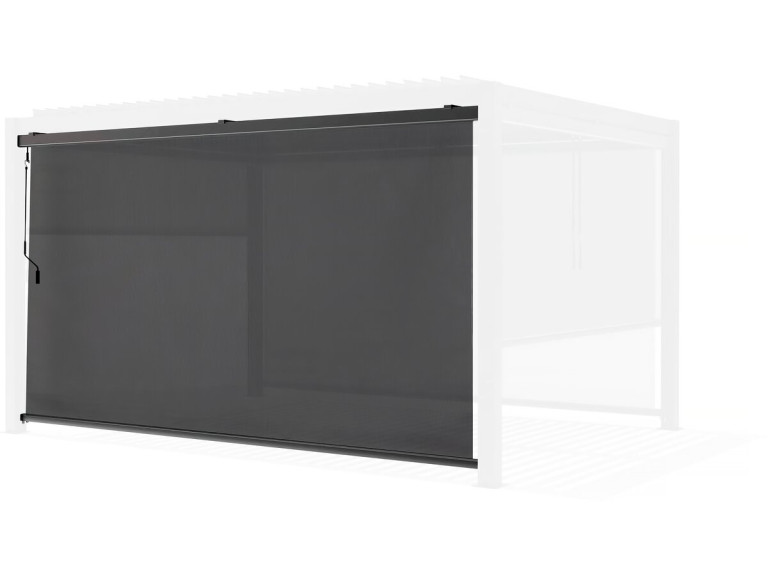 Bioclimatic pergola awning - 367 x 208 cm - Anthracite grey