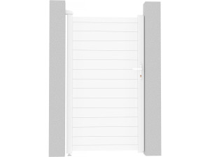 Aluminium garden gate door "Eric" - 101.2 x 180.9 cm - White