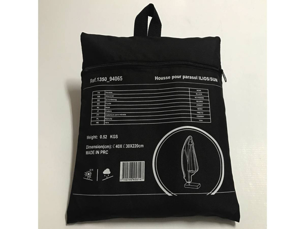 Protective Cover - Ilios / Ilios 3 / Sun 3 Umbrella - Black