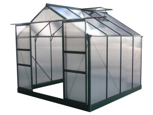 Polycarbonate Greenhouse "Dahlia" Pine green - 6.15 m²