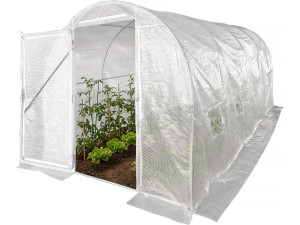Garden greenhouse with door 4.5 x 2 m "Mimosa" - 9 m² - 180g - White