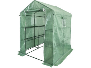 Garden tomato greenhouse with shelves "Lys" - 2.04 m² - 130g - Green