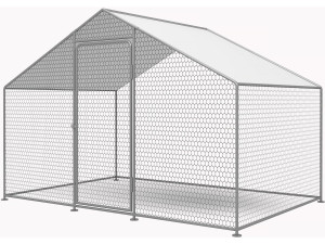 Hen pen 6 m² wire mesh 2 x 3 x 2 M galvanized steel