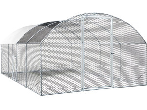 15 m² dome chicken run "Cocorico" - 5 x 3 m - galvanized steel