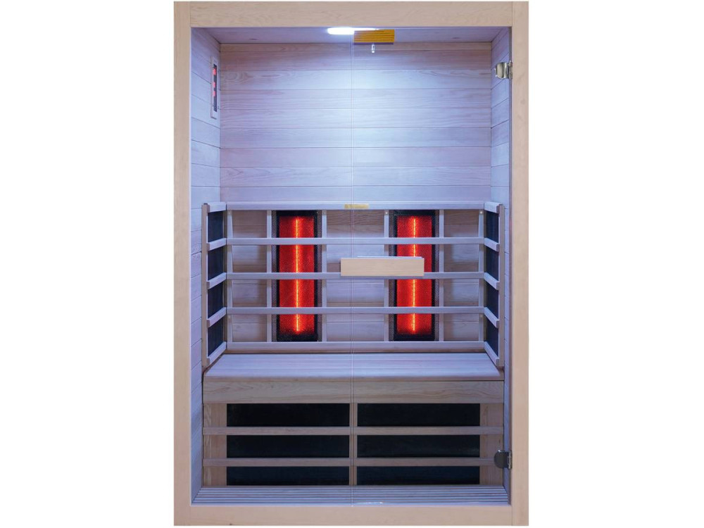 Venus Vital" infrared sauna cabin - 2 seater - 128.6 x 907 x 190 cm - Wood
