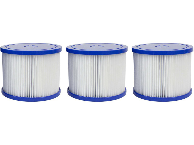 Set of 3 filtration cartridges for inflatable spa