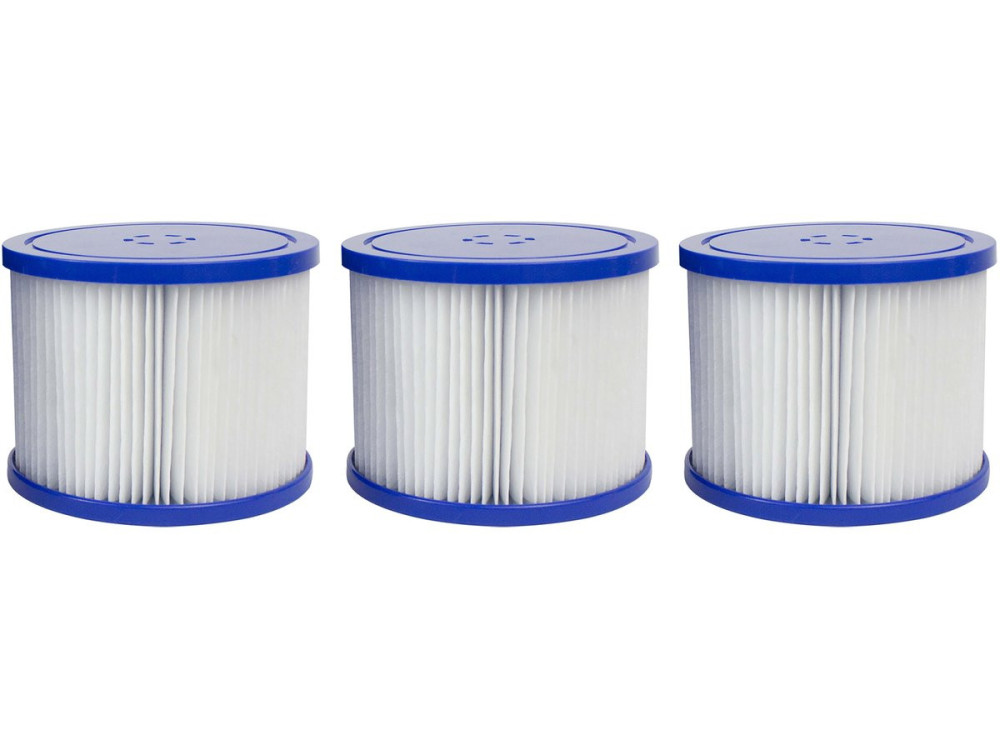 Set of 3 filtration cartridges for inflatable spa