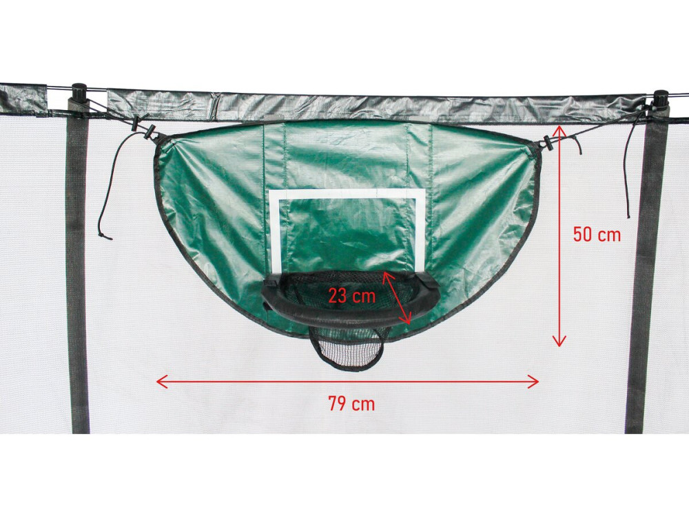Universal basketball hoop for "Loopy" trampoline - Green