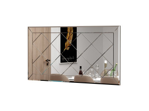 Pauli" wooden mirror - 120 x 60 cm - White