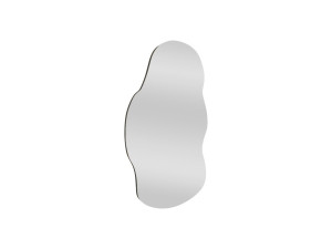 Baby" wooden mirror - 40 x 72 cm - Black