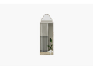 Sahmaran" wooden mirror - 50 x 160 cm - Beige