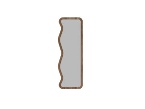 Asel" wooden mirror - 50 x 160 cm - Brown