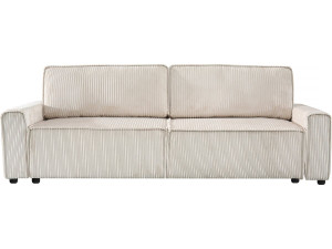 Montaigne corduroy convertible sofa - 3 seats - Beige