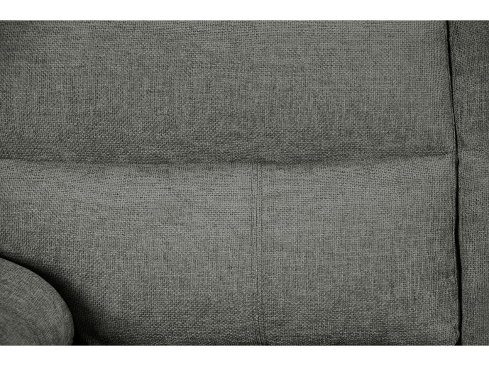 Fixed fabric sofa "Dallas" - 210 X 88 X 90 cm - 3 seats - Grey