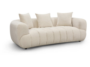 "La Fayette" Straight Sofa - 3-Seater - Beige