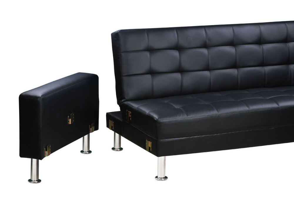 "Theo" convertible and reversible corner sofa - 4 seater - Black