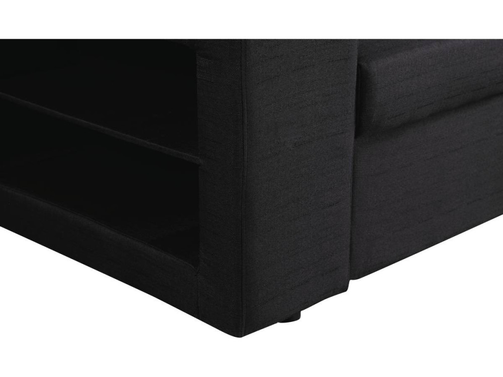 Convertible corner sofa  "Axel" - Black