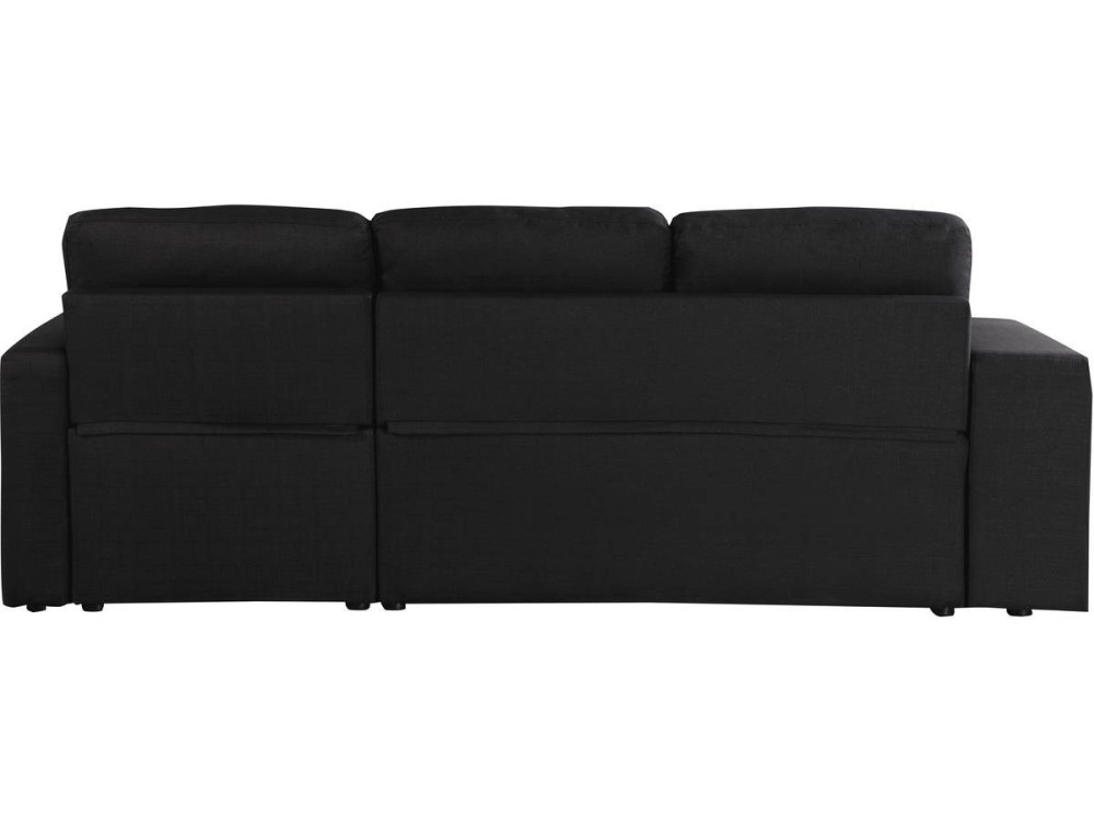 Convertible corner sofa  "Axel" - Black