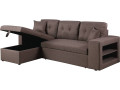Convertible corner sofa  "Axel" - Grey - Mole