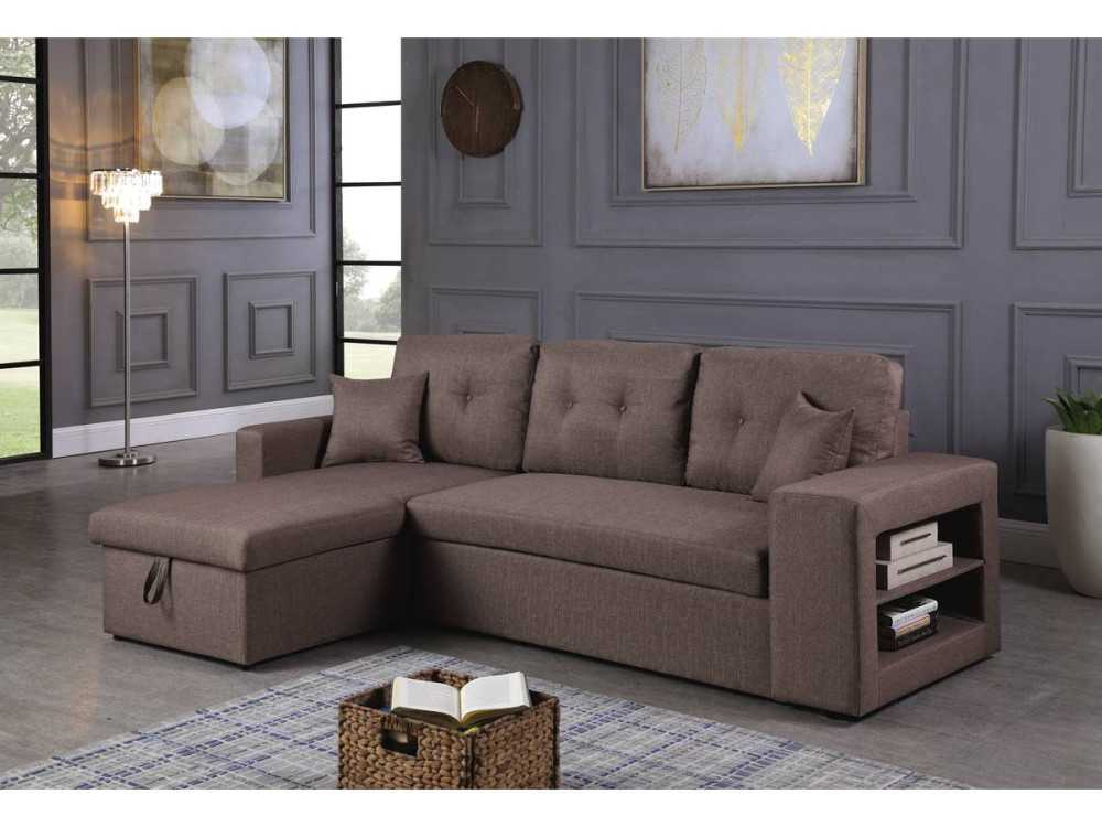 Convertible corner sofa "Axel" - Taupe