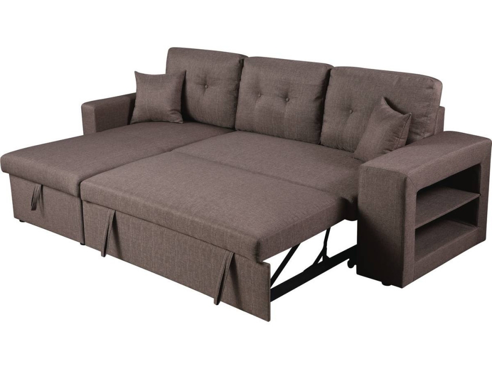 Convertible corner sofa "Axel" - Taupe
