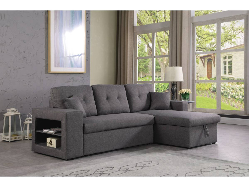 Convertible corner sofa  "Axel" - Grey