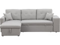 Convertible corner sofa  "Axel" - Black - Grey