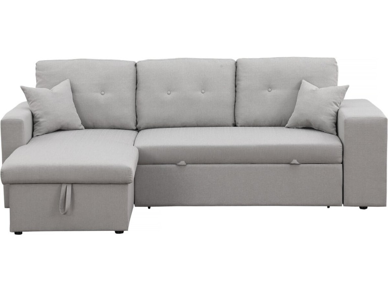 Axel convertible/reversible corner sofa - 3 seats - Light grey