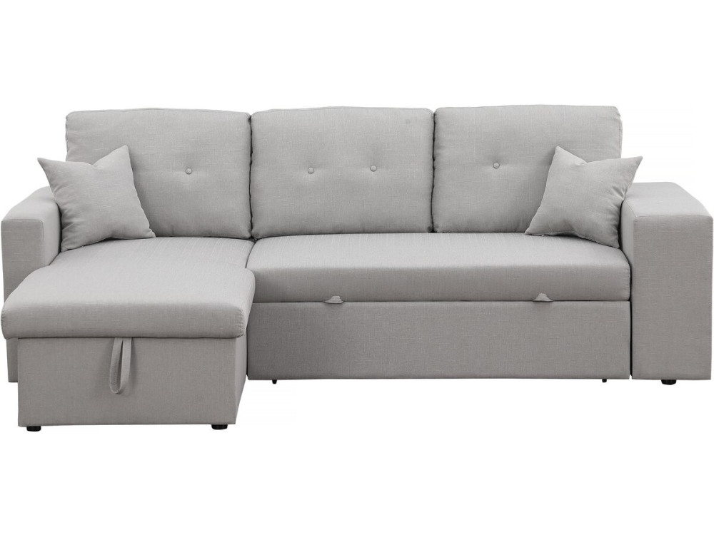 Axel convertible/reversible corner sofa - 3 seats - Light grey
