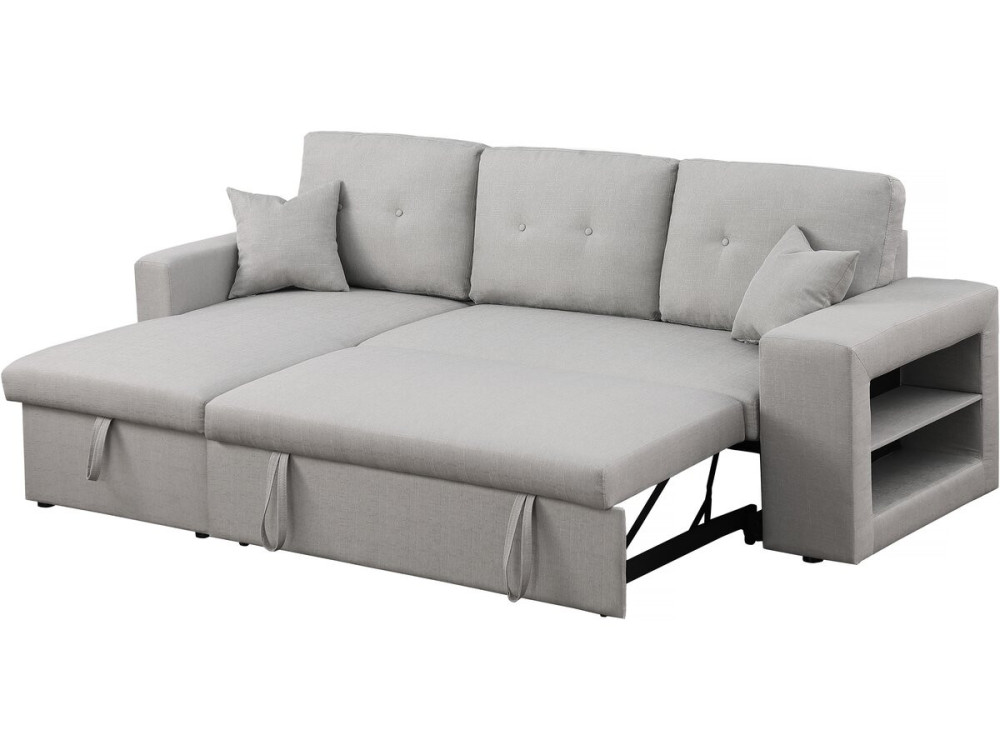 Axel convertible/reversible corner sofa - 3 seats - Light grey