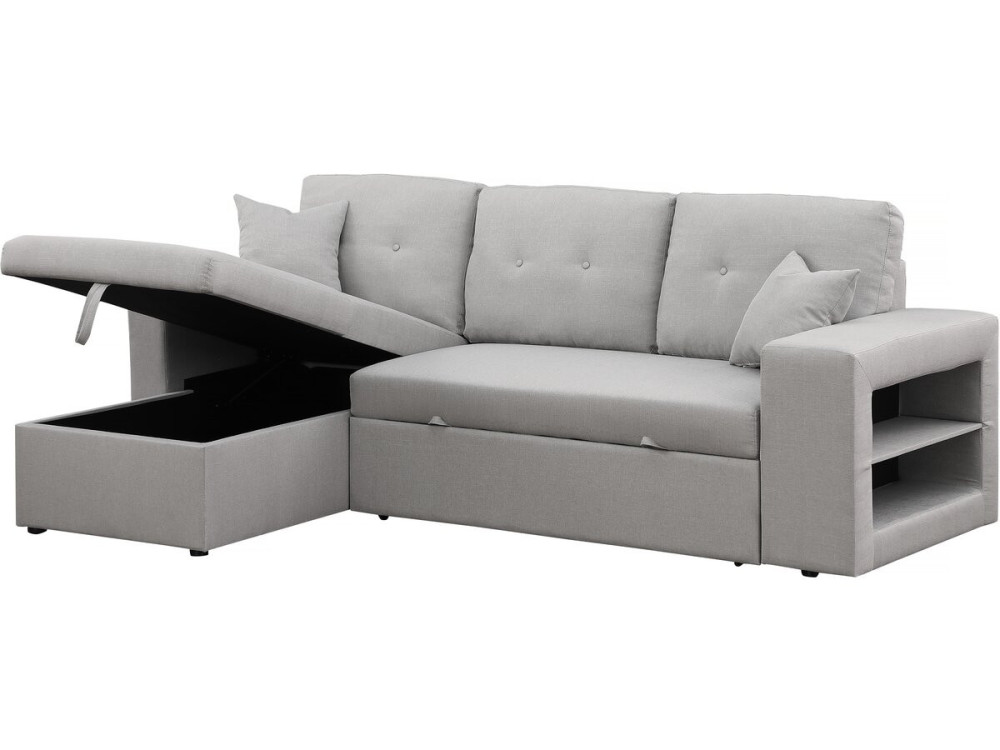 Axel convertible/reversible corner sofa - 3 seats - Light grey
