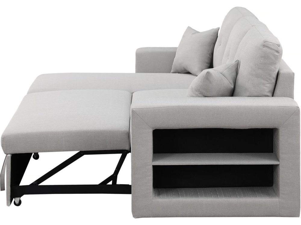 Axel convertible/reversible corner sofa - 3 seats - Light grey