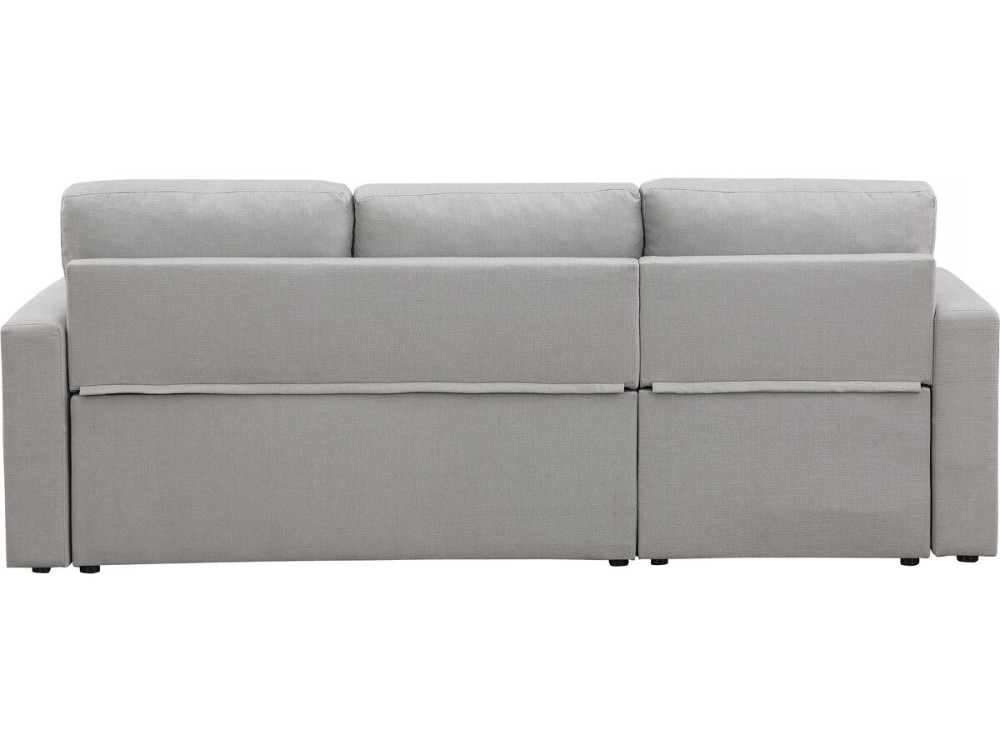 Alain convertible/reversible corner sofa with storage - 3 seats - Light grey
