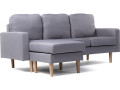 Reversible corner sofa "Gabby" in fabric - 3-seater sofa - Beige - Grey