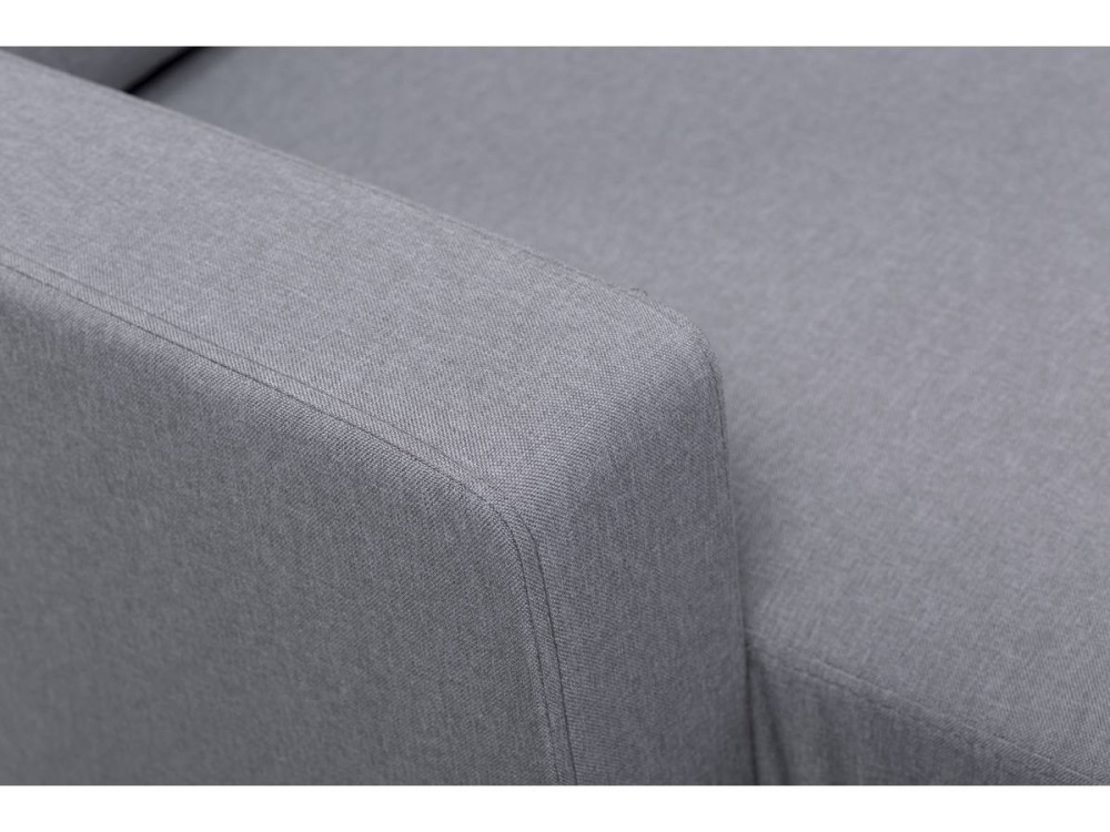 Reversible corner sofa "Gabby" in fabric - 3 seats - Light Grey