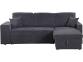 Axel" corduroy convertible/reversible corner sofa - 3 seater - Grey - GREY