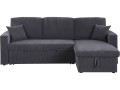 Alain convertible corduroy corner sofa - 3 seats - Beige - GREY
