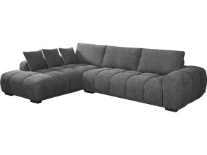 Monceau fabric corner sofa - 3 seats - Grey