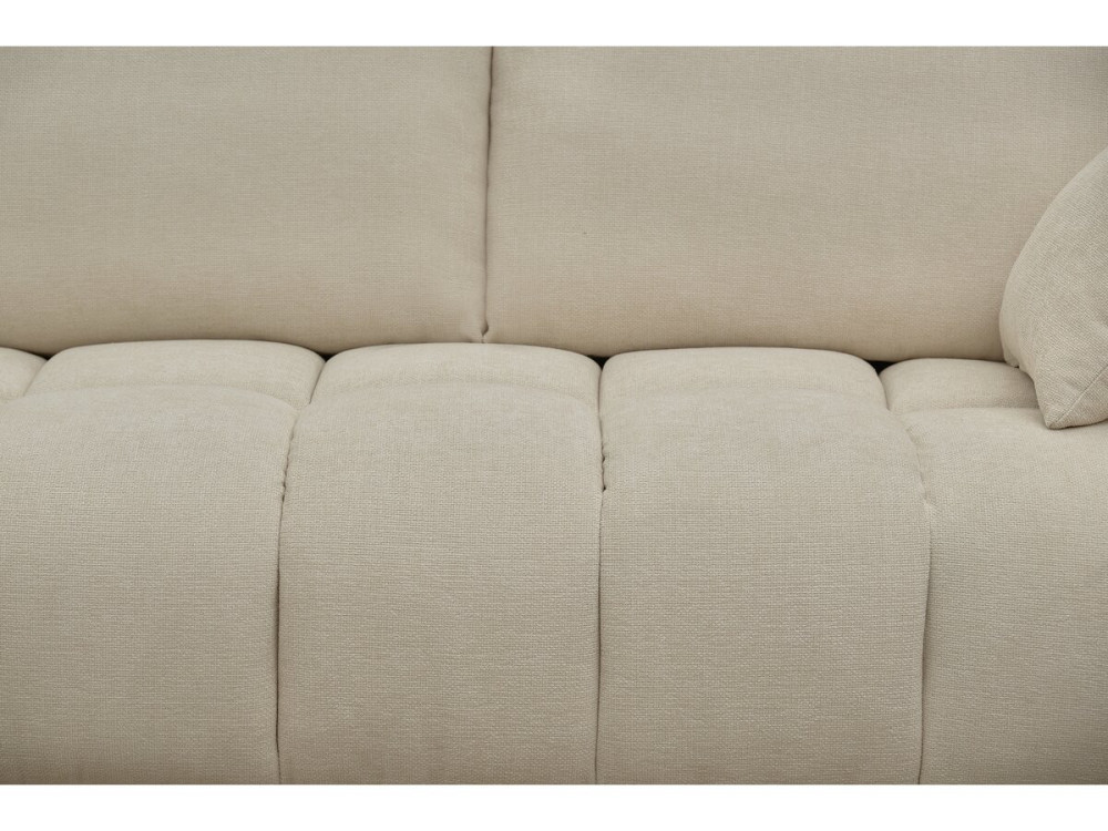 Monceau fabric corner sofa - 3 seats - Beige