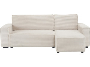 Opera corduroy corner sofa - 3 seater - Beige